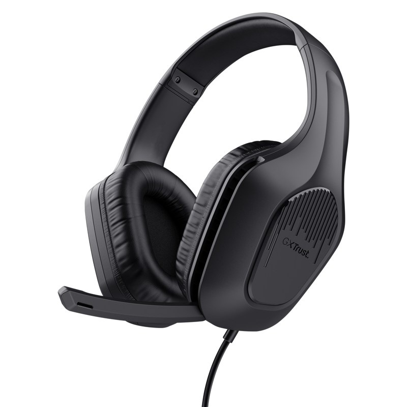 Headset Trust v černé barvě.