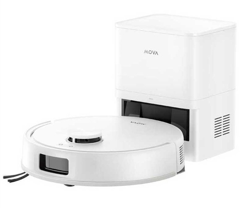 Robotický vysavač MOVA RVC E20s Pro Plus, bílá barva.
