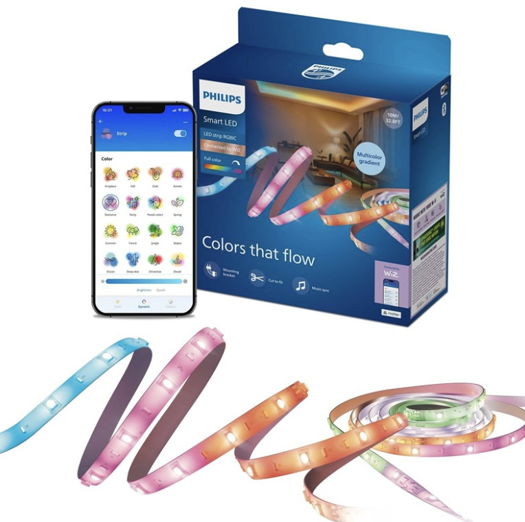 LED pásek Philips Smart LED RGBIC LED strip 10 m (5 + 5 m) Type-C s aplikací WiZ