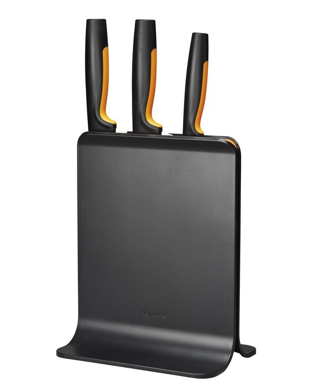Sada kuchyňských nožů Fiskars Functional Form 3 ks + blok