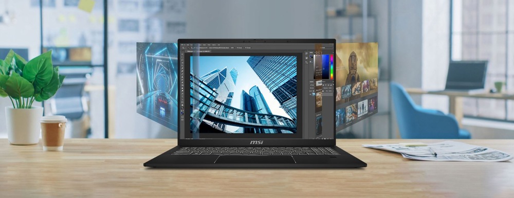 Notebook MSI Summit E16 AI Studio A1VFTG-022CZ černý MSI Summit E16 AI Studio A1V