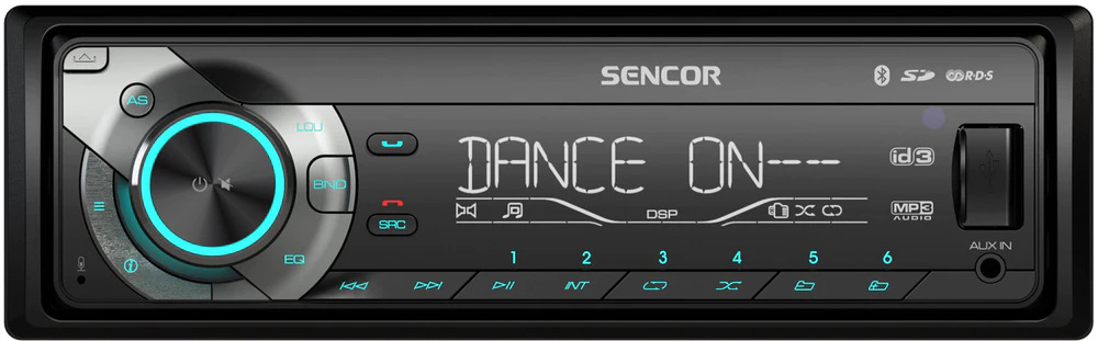 Autorádio Sencor SCT 5052BMR černý
