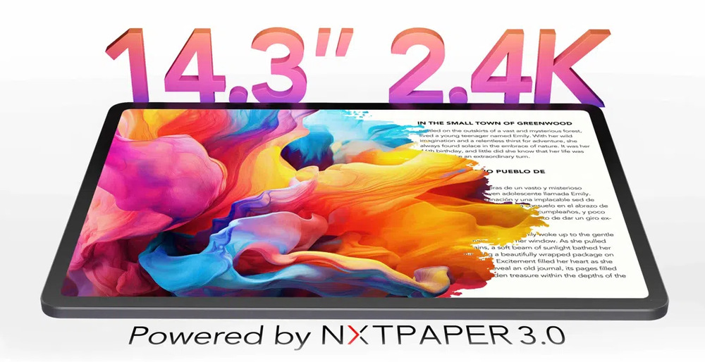 Dotykový tablet TCL NXTPAPER 14 + flipové pouzdro a dotykové pero šedý