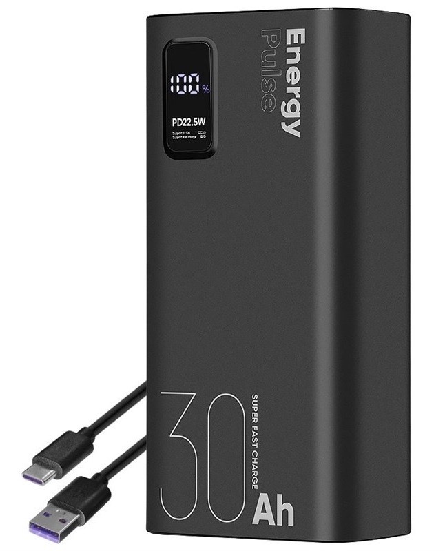 Powerbanka Obal:Me EnergyPulse 30000mAh černá