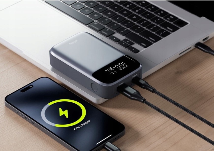 Powerbanka Allity APB-300 PD QC 20W 5000 mAh - šedá