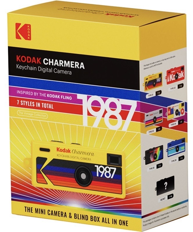 Digitální fotoaparát Kodak s LCD displejem, vícebarevná varianta