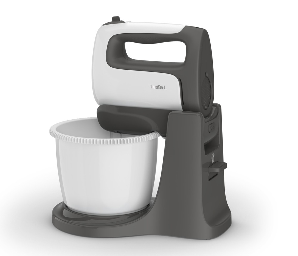 Ruční šlehač s mísou Tefal Prep'Mix+ HT464138 bílý Ruční šlehač s mísou Tefal Prep'Mix+ HT464138 bílý