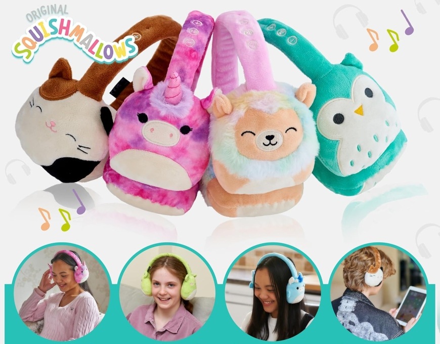 Lazerbuilt Squishmallows Plush Bluetooth Ingred, modrá