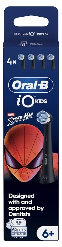 Náhradní hlavice Oral-B iO Kids Spiderman (4 ks) černá