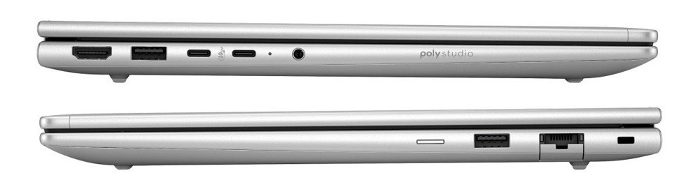 Zavřený notebook HP ProBook 4 G1i 16" z obou stran s porty