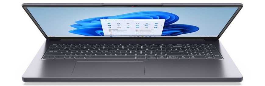 Notebook Lenovo IdeaPad Slim 3 14ARP10 šedý Detail obrázku notebooku.
