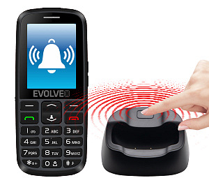 Mobilní telefon Evolveo EasyPhone EG - seniorský černý
