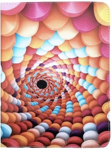 Pouzdro na tablet flipové GreenGo Candy Spiral na tablet 7-8"