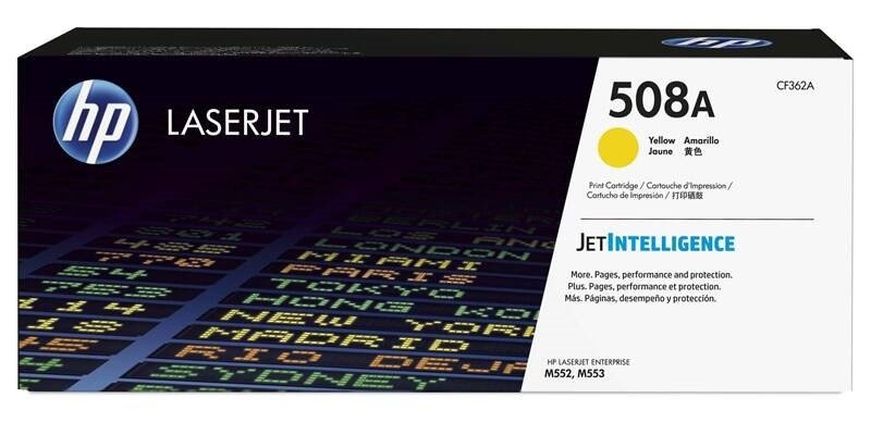 Toner HP 508A, 5 000 stran žlutý