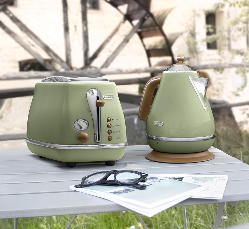 Topinkovač De'Longhi Icona Vintage CTOV2103.GR zelený Topinkovač De'Longhi Icona Vintage CTOV 2103.GR dvouštěrbinový