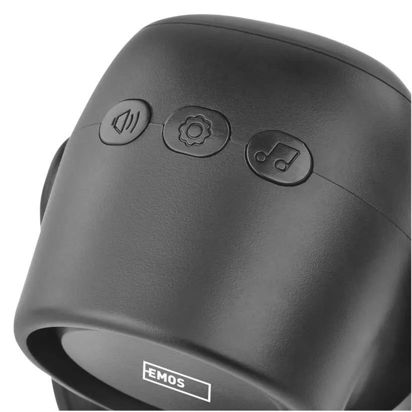 Detail ovládacích tlačítek alarmu EMOS Kit EM-125L Protector pro nastavení funkcí zařízení