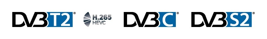 Televize Hyundai HL 327602V Podporované tunery televizoru Hyundai: Loga standardů pozemního a kabelového příjmu DVB-T, DVB-T2 a DVB-C