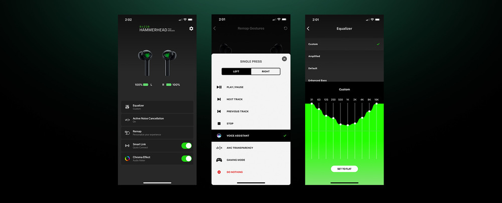 Sluchátka Razer Hammerhead True Wireless 2021 černá