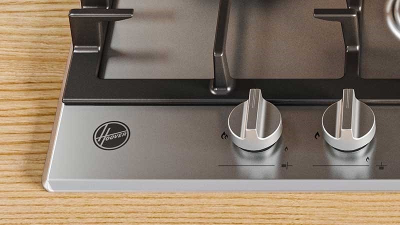 Plynová varná deska Hoover H-HOB 300 GAS HHG75WK3X - 75 cm nerez Plynová varná deska Hoover H-HOB 300 GAS HHG75WK3X - 75 cm nerez