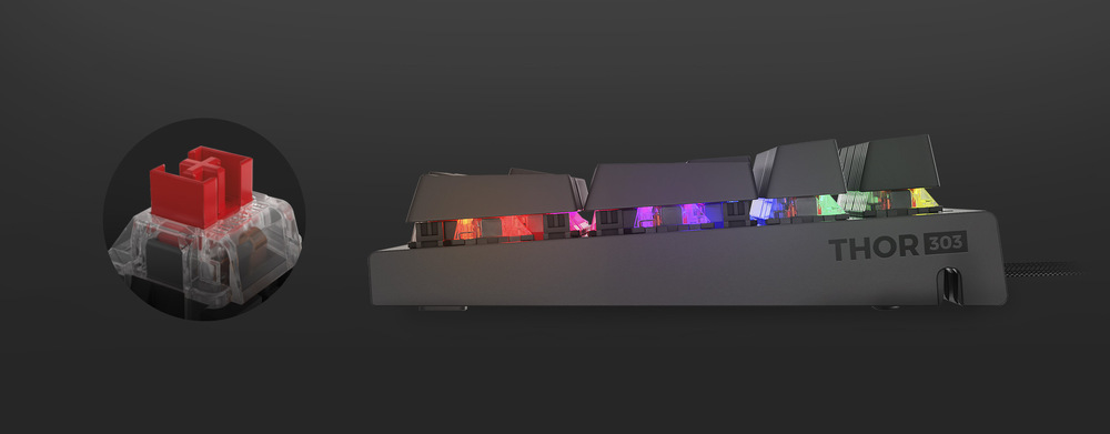 Genesis THOR 303 RGB Outemu Red CZ/SK 