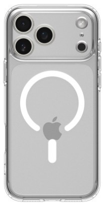 Kryt na mobil Spigen Ultra Hybrid MagSafe na Apple iPhone 17 Pro v bílo-průhledné barvě