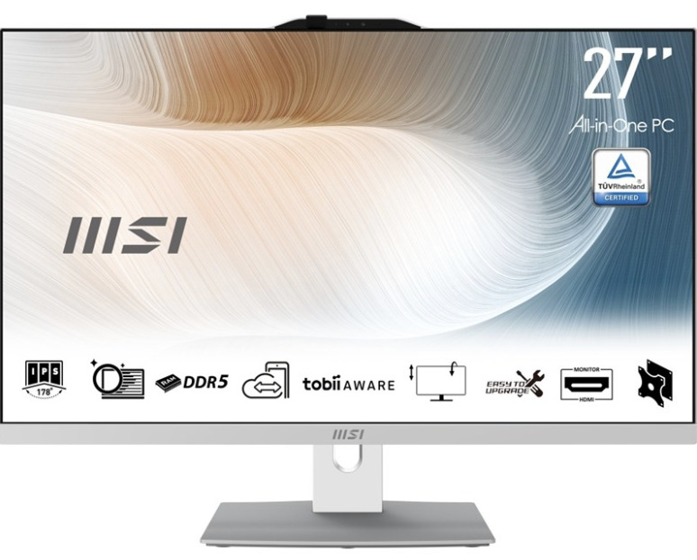 Počítač All In One MSI Modern AM272P 1M-1402EU bílý Počítač All In One MSI Modern AM272P 1M-1402EU s 27" displejem v bílém provedení