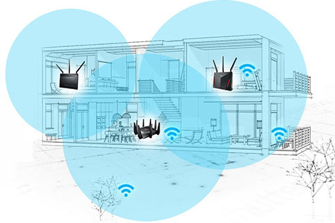 Router Asus RT-AC68U V3 - AC1900 dvoupásmový Wi-Fi AiMesh