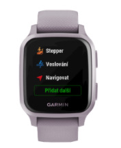 Chytré hodinky Garmin Venu Sq - Orchid/Orchid Band