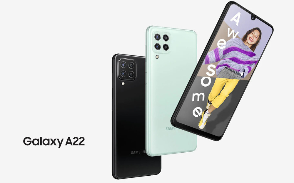 Mobilní telefon Samsung Galaxy A22 64 GB bílý