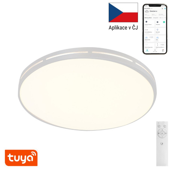 Stropní svítidlo IMMAX NEO LITE VISTAS SMART 42cm, 24W Tuya Wi-Fi bílé Immax Vistas