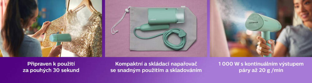 Ruční napařovač oděvů Philips STH3010/70 Ruční napařovač oděvů Philips STH3010/70