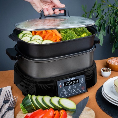 Multifunkční hrnec Tesla MultiCook MultiCook M90 Grill černý Multifunkční hrnec Tesla MultiCook MultiCook M90 Grill černý