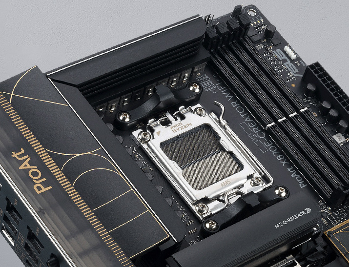 Základní deska Asus ProArt X870E-CREATOR WIFI Chlazení v podání Asus ProArt X870E-CREATOR WIFI AMD AM5, ATX