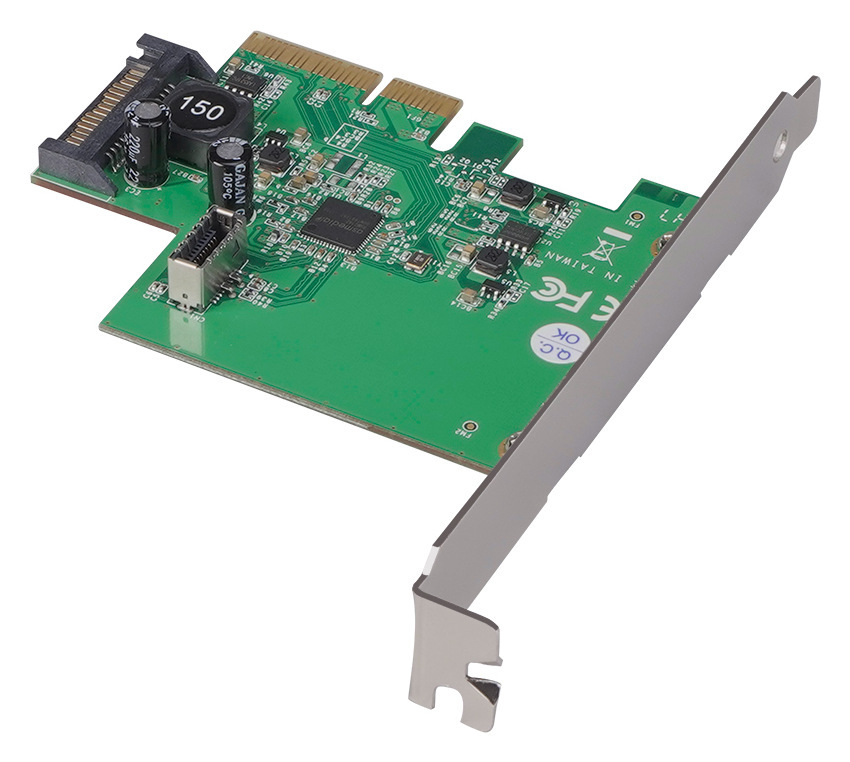 Výhodou AKASA 10Gbps USB 3.2 Gen 2 Internal 20-pin to PCIe je i snadná instalace
