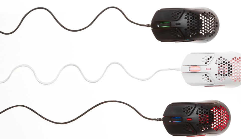 Myš HyperX Pulsefire Haste bílá/růžová Myš HyperX Pulsefire Haste bílá/růžová
