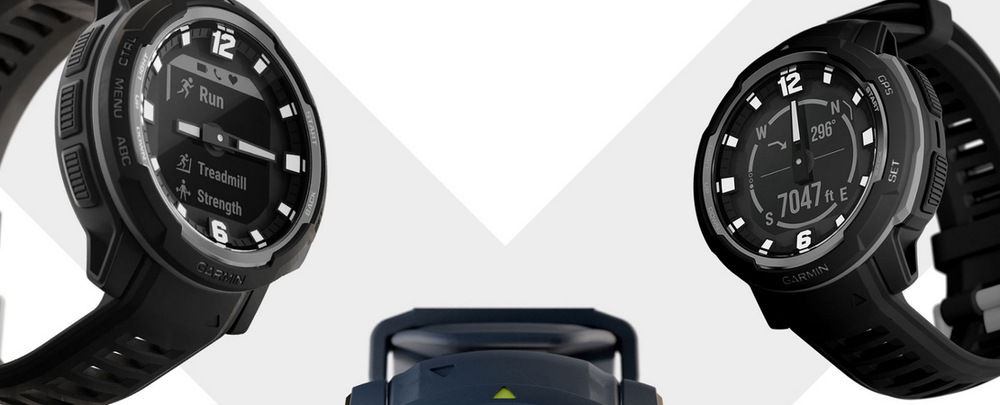Chytré hodinky Garmin Instinct Crossover - Standard Edition modré