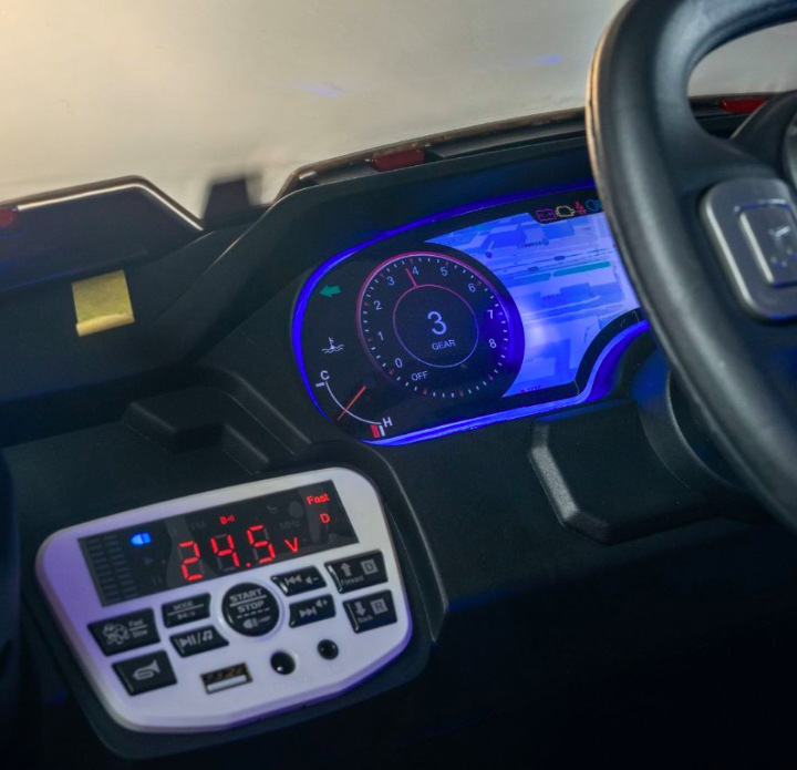 Ovládací panel autíčka BLUETOUCH s displejem, Bluetooth a USB přehráváním hudby