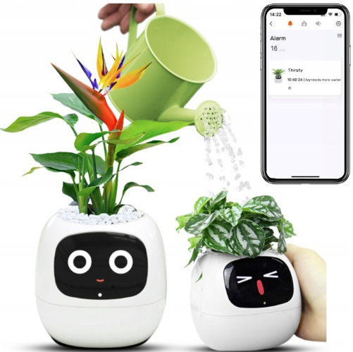Chytrý květináč Plantsio IVY - bílá