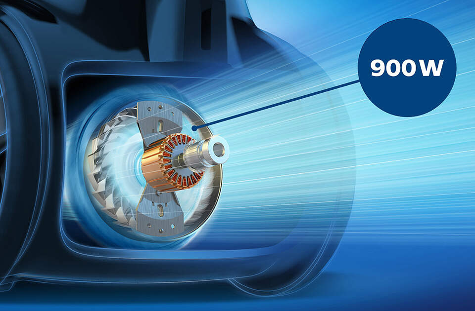 Podlahový vysavač Philips 7000 Series FC9747/09 černý Vysoce výkonný 900W motor