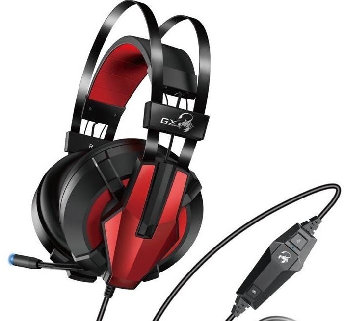 Headset Genius GX Gaming HS-G710V 7.1 černý/červený
