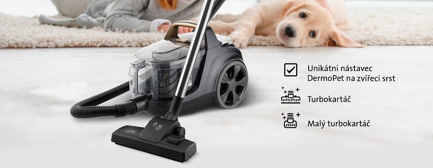 Podlahový vysavač ETA Grande Animal 2223 90000 černý/zlatý Podlahový vysavač ETA Grande Animal 2223 90000 černý/zlatý