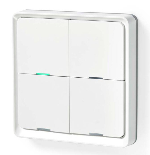 Vypínač Nedis SmartLife, Zigbee 3.0, 4 tlačítka bílý Vypínač Nedis SmartLife, Zigbee 3.0, 4 tlačítka bílý