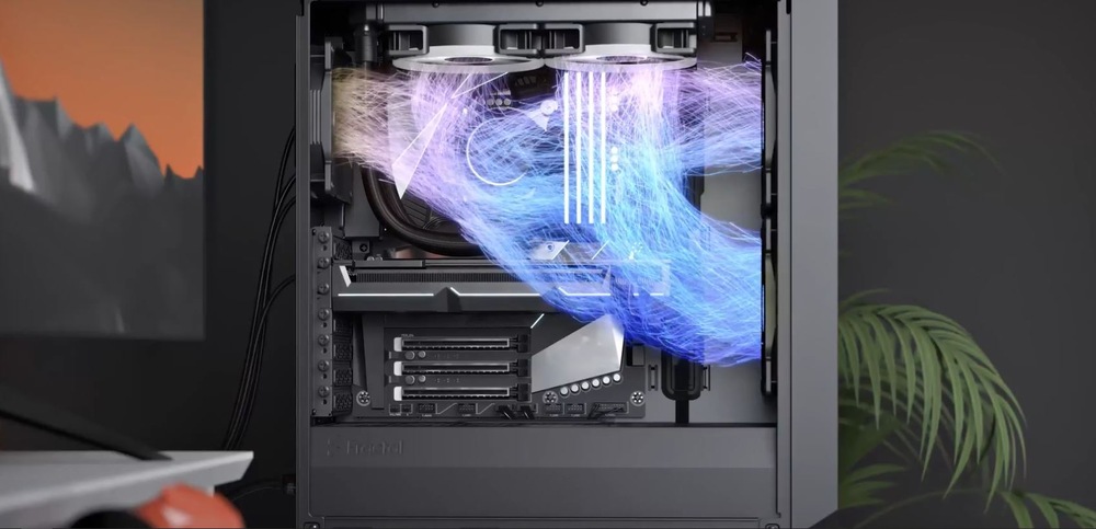Case FRACTAL DESIGN Meshify 2 Compact Tempered Glass Light Tint černá FRACTAL DESIGN Meshify 2 Compact Tempered Glass Light Tint