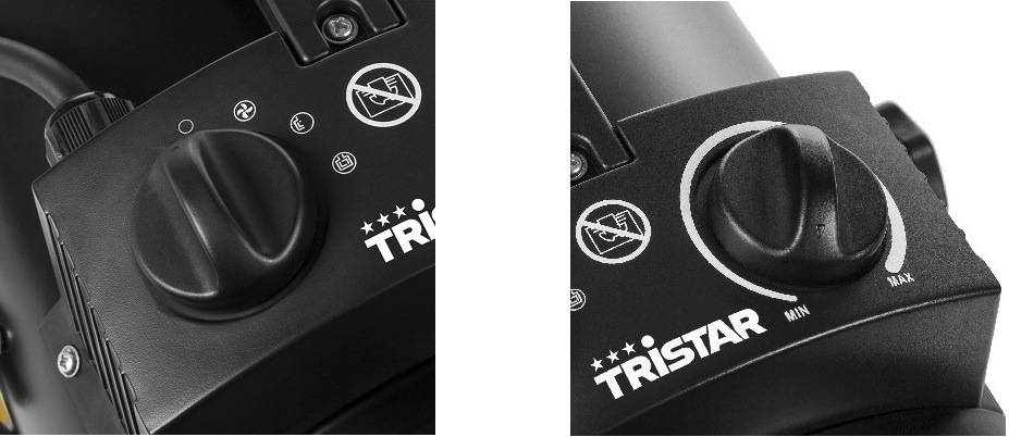 Teplovzdušný ventilátor Tristar KA-5061 černý/žlutý Teplovzdušný ventilátor Tristar KA-5061 černý/žlutý