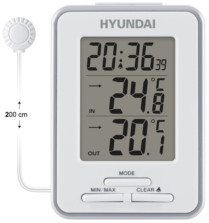 Meteorologická stanice Hyundai WS 1021 bílá