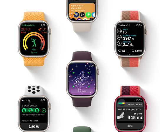 Chytré hodinky Apple Watch Series 7 GPS, 41mm pouzdro z hvězdně bílého hliníku - hvězdně bílý sportovní řemínek Chytré hodinky Apple Watch Series 7 GPS, 41mm pouzdro z hvězdně bílého hliníku - hvězdně bílý sportovní řemínek
