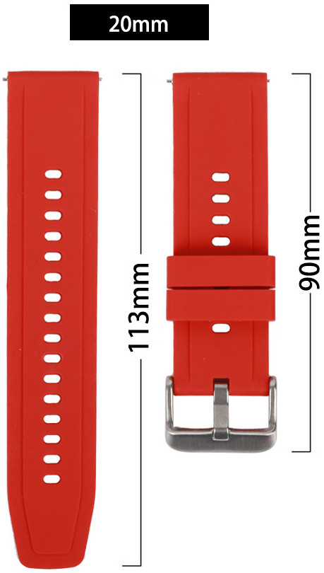 Řemínek RhinoTech univerzální silikonový Quick Release 20mm černý