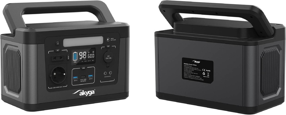 Nabíjecí stanice Akyga 600W (461Wh) černá Akyga AK-PS-04
