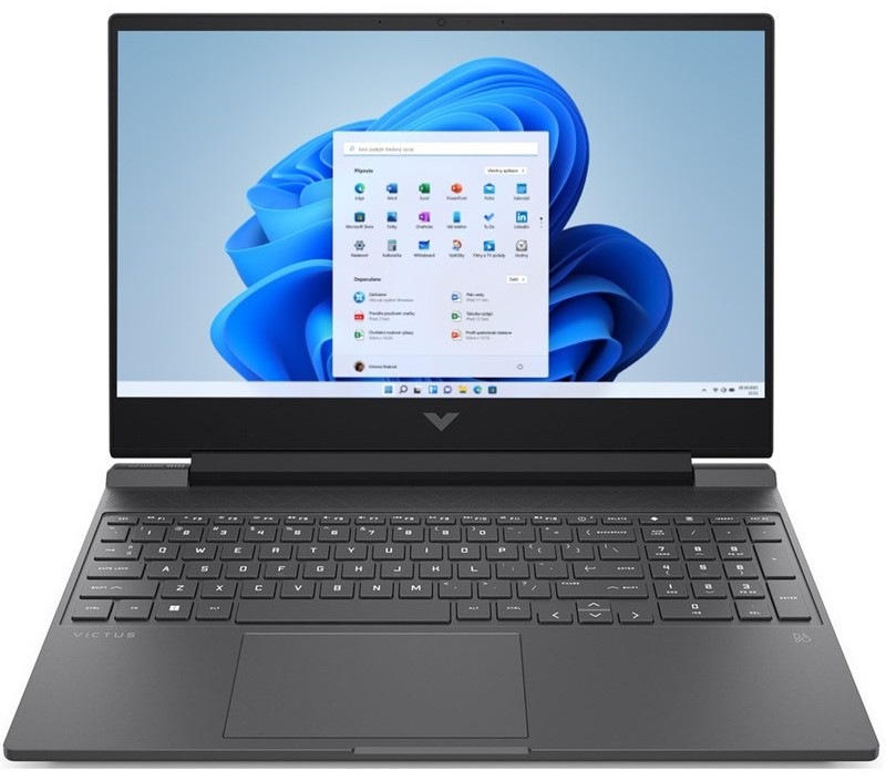Notebook HP Victus 15-fa2721nc šedý