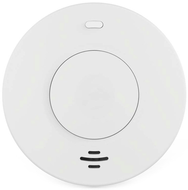 Chytrý detektor kouře Nedis SmartLife Wi-Fi s vestavěnou baterií, bílá barva